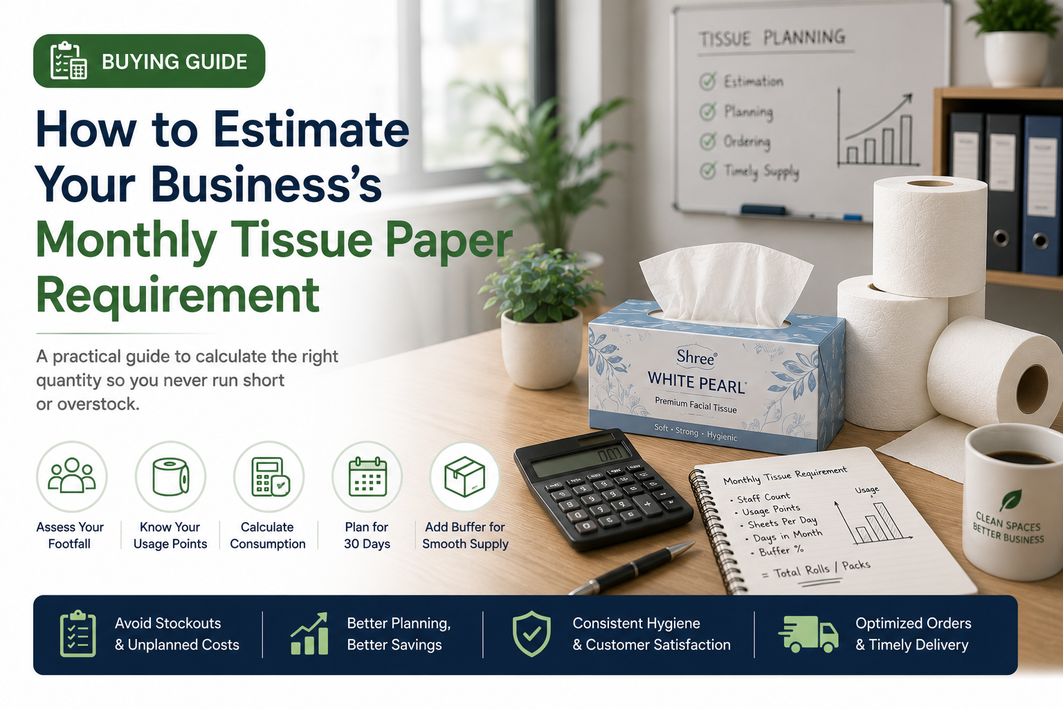 How to Estimate Your Business's Monthly Tissue Paper Requirement