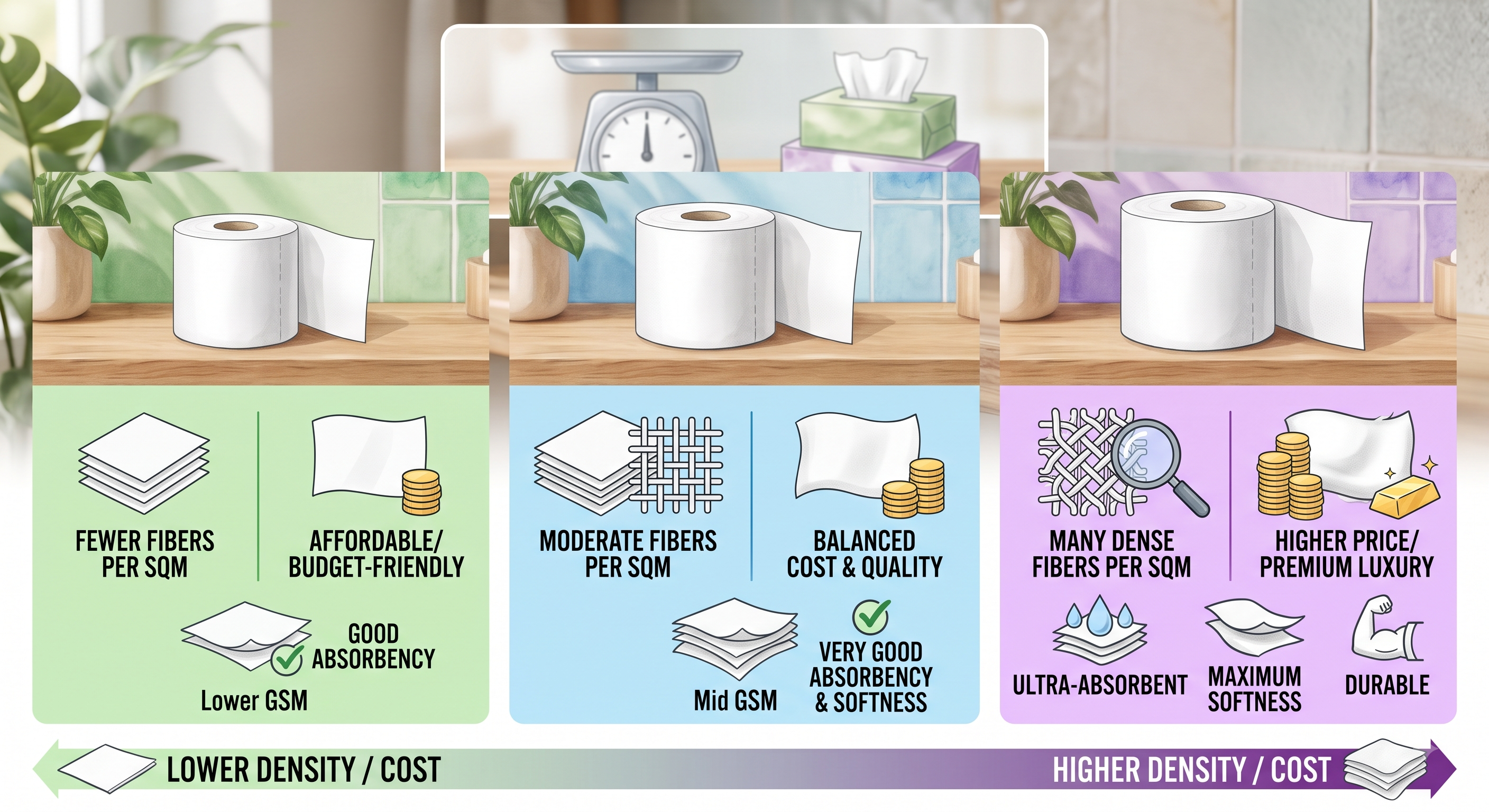 What GSM Means in Tissue Paper (And Why It Affects Price)