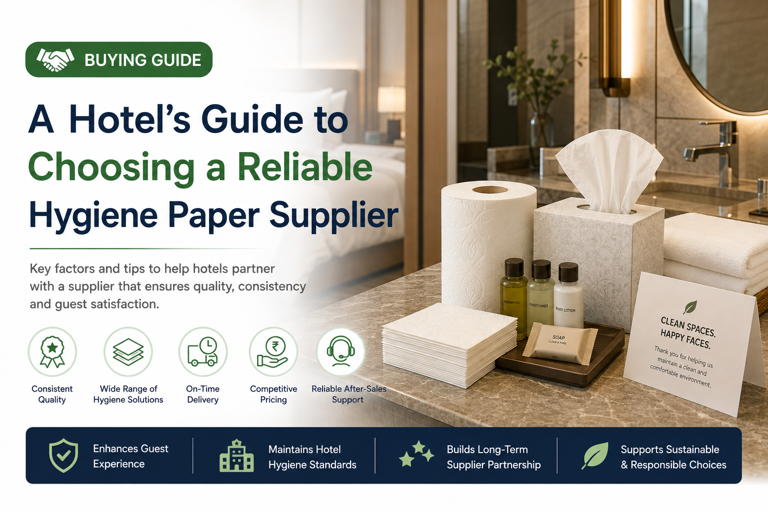 A Hotel's Guide to Choosing a Reliable Hygiene Paper Supplier