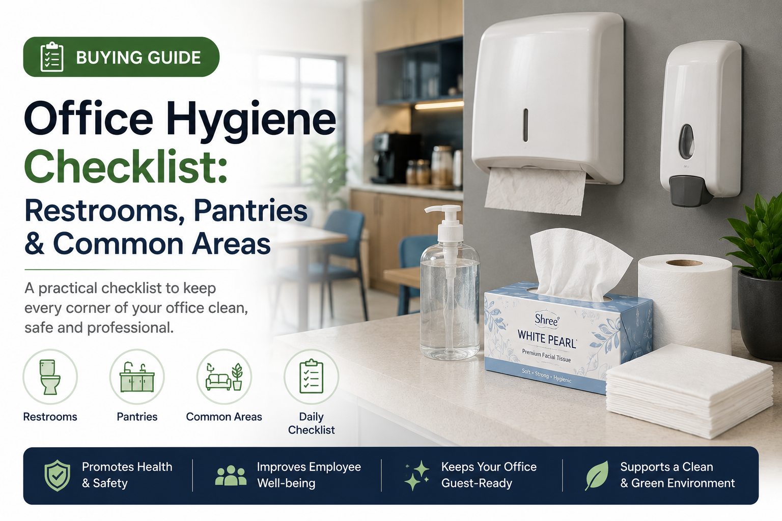 Office Hygiene Checklist: Restrooms, Pantries & Common Areas